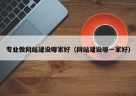 专业做网站建设哪家好（网站建设哪一家好）